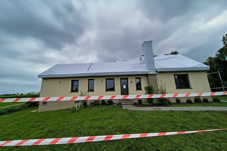 dom podczas fumigacji